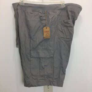 G & M Rugged & Washed Out Mens Shorts 48 Gray NEW